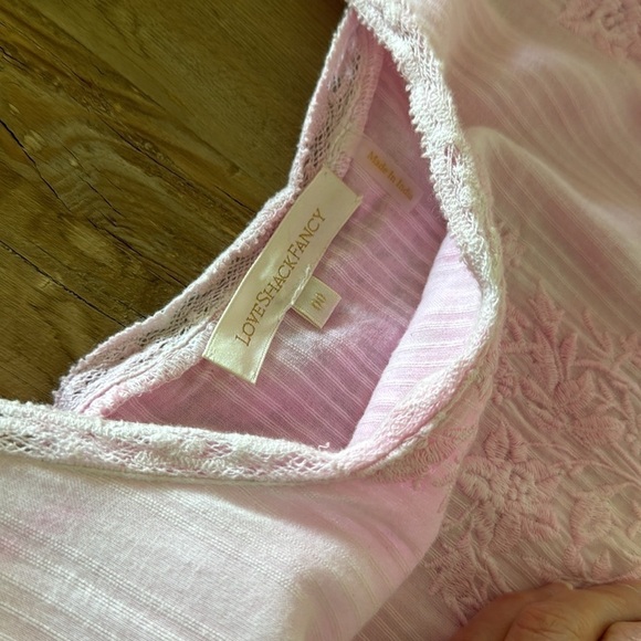 Love Shack Fancy Ryan Maxi Dress Hand Dyed Rose 00 - Picture 6 of 7